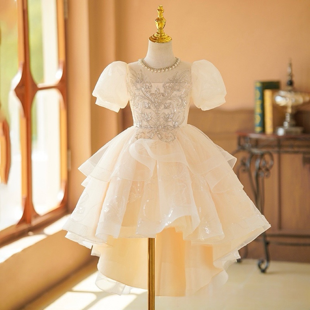 Elegant High-Low Princess Tulle Dress for Special Occasions